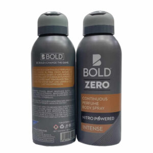 BOLD ZERO CONTINUOUS PERFUME BODY SPRAY NITRO POWERED INTENSE 120ML