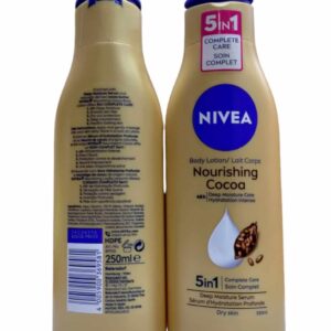 NIVEA BODY LOTION NOURISHING COCOA 48H 5IN1 COMPLETE CARE DRY SKIN 250ML