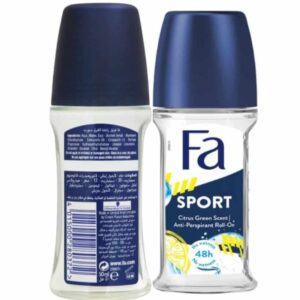 FA SPORT CITRUS GREEN SCENT ANTI-PERSPIRANT ROLL-ON 50ML