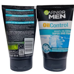 GARNIER MEN OIL CONTROL BRIGHT+OIL CONTROL SUPER DUO FOAM 96% FW 100ML