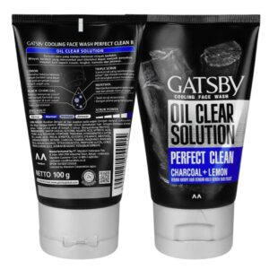 GATSBY MEN OIL CLEAR SOLUTION PERFECT CLEAN CHARCOAL+LEMON FW 100G