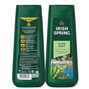 IRISH SPRING ALOE MIST MOISTURIZING FACE+BODY WASH 24HR FRESH 591ML