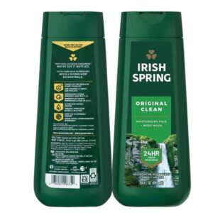 IRISH SPRING ORIGINAL CLEAN MOISTURIZING FACE+BODY WASH 24HR FRESH 591ML