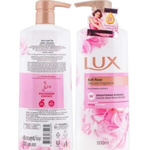 LUX SOFT ROSE DELICATE FRAGRANCE BODY WASH (PUMP) 500ML