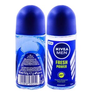 NIVEA MEN FRESH POWER ANTI-PERSPIRANT 48H 0% ALCOHOL ROLL-ON 50ML