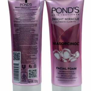 PONDS BRIGHT MIRACLE ULTIMATE CLARITY NIASORCINOL FACIAL FOAM 100G