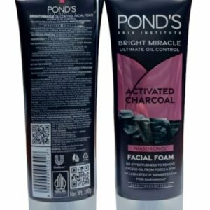 PONDS BRIGHT MIRACLE ULTIMATE OIL CONTROL ACTIVATED CHARCOAL FACIAL FOAM 100G