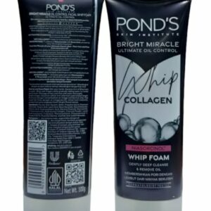 PONDS BRIGHT MIRACLE ULTIMATE OIL CONTROL WHIP COLLAGEN WHIP FOAM 100G